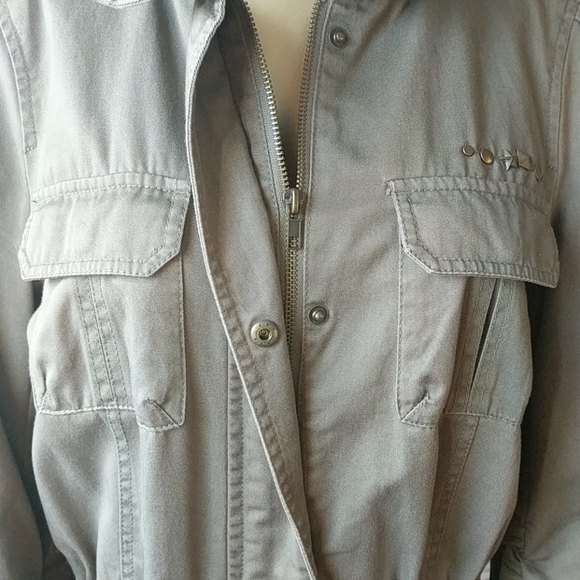 Black Rivet Green Army Jacket -NWOT - Picture 2 of 7